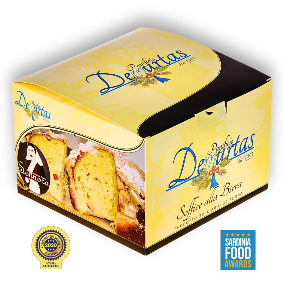 Panettone alla Birra – innovative Handwerkskunst aus Sardinien. Panettone mit Bier und Trauben.