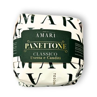 Panettone Classico Tradizionale - Handgefertigt mit Rosinen & kandierter Orangenschale aus der Toskana Amari