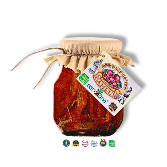 Pomodori marinati sott’olio - Marinierte Tomaten in Öl aus Sardinien - Sapori Sardi